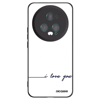 Picasee silikonowe czarne etui na Honor Magic5 Pro - I love you