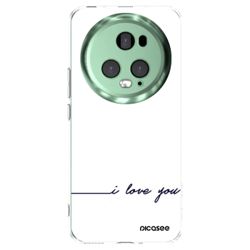 Picasee silikonowe przeźroczyste etui na Honor Magic5 Pro - I love you