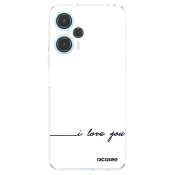 Picasee silikonowe przeźroczyste etui na Xiaomi Poco F5 - I love you