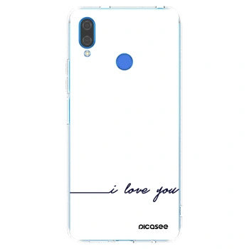 Picasee silikonowe przeźroczyste etui na Huawei Nova 3i - I love you