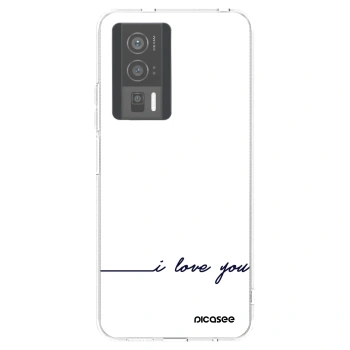 Picasee silikonowe przeźroczyste etui na Xiaomi Poco F5 Pro 5G - I love you