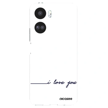 Picasee silikonowe przeźroczyste etui na Honor 90 Lite 5G - I love you