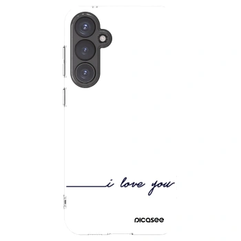 Picasee silikonowe przeźroczyste etui na Samsung Galaxy S23 FE S711B - I love you