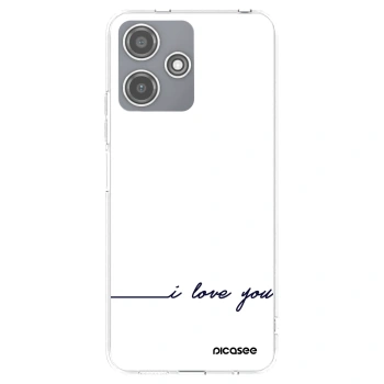 Picasee silikonowe przeźroczyste etui na Xiaomi Redmi 12 5G - I love you