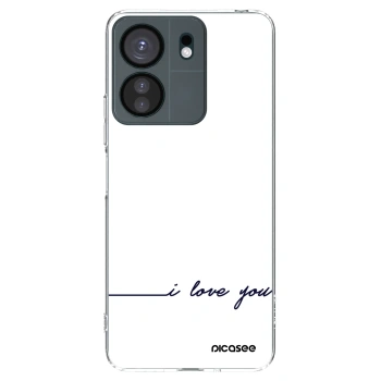 Picasee silikonowe przeźroczyste etui na Xiaomi Redmi 13C 4G - I love you