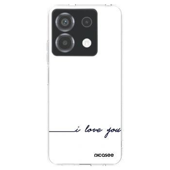 Picasee silikonowe przeźroczyste etui na Xiaomi Poco X6 - I love you