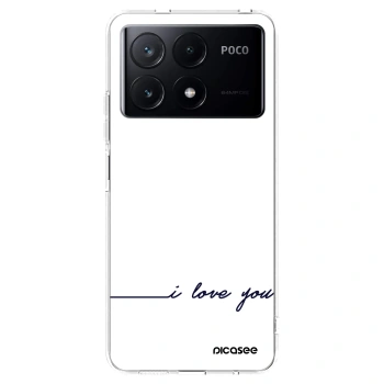 Picasee silikonowe przeźroczyste etui na Xiaomi Poco X6 Pro - I love you