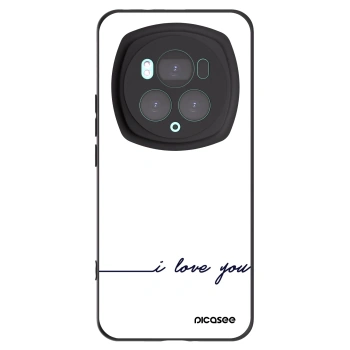 Picasee silikonowe czarne etui na Honor Magic6 Pro - I love you