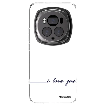 Picasee silikonowe przeźroczyste etui na Honor Magic6 Pro - I love you