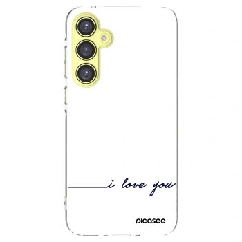 Picasee silikonowe przeźroczyste etui na Samsung Galaxy A35 5G A356B - I love you