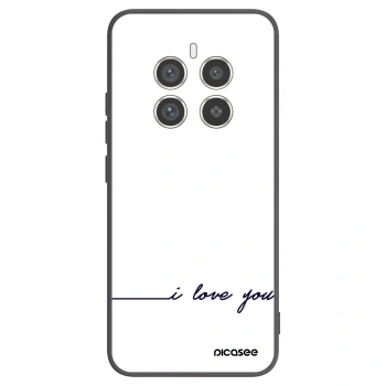 Picasee silikonowe czarne etui na Realme 12 Pro 5G - I love you