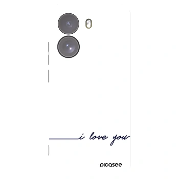 Picasee silikonowe czarne etui na Xiaomi Poco X7 - I love you
