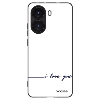 Picasee silikonowe czarne etui na Xiaomi Poco X7 Pro 5G - I love you