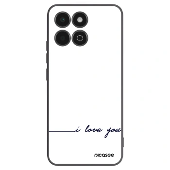 Picasee silikonowe czarne etui na Honor 200 Smart 5G - I love you