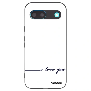 Picasee silikonowe czarne etui na Google Pixel 8 - I love you