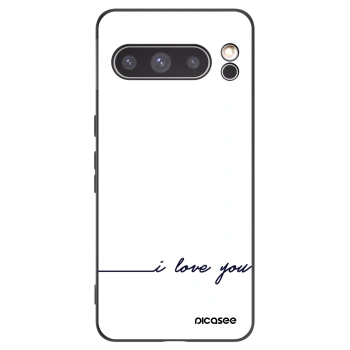 Picasee silikonowe czarne etui na Google Pixel 8 Pro - I love you