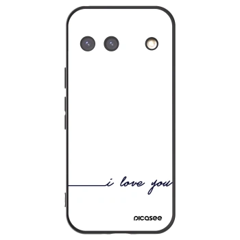 Picasee silikonowe czarne etui na Google Pixel 9 - I love you