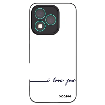 Picasee silikonowe czarne etui na Honor 400 Lite 5G - I love you