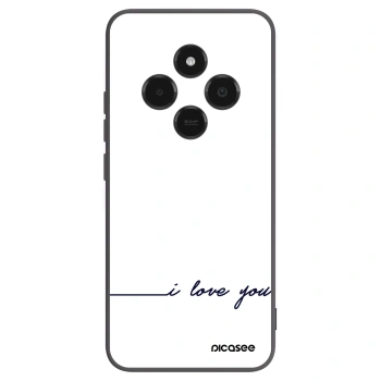 Picasee silikonowe czarne etui na Xiaomi Poco C75 - I love you