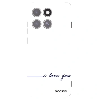 Picasee silikonowe czarne etui na Motorola Edge 60 Pro - I love you