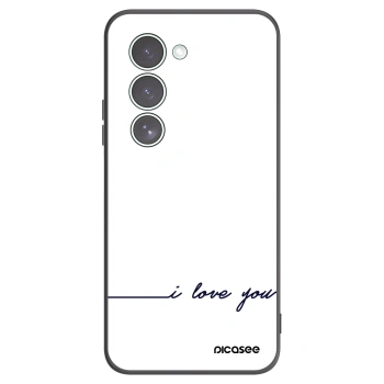 Picasee silikonowe czarne etui na Xiaomi Redmi 15 5G - I love you