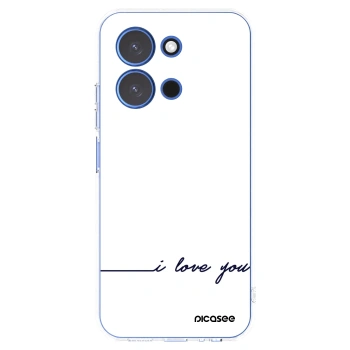 Picasee silikonowe przeźroczyste etui na Xiaomi Redmi 15C 4G - I love you