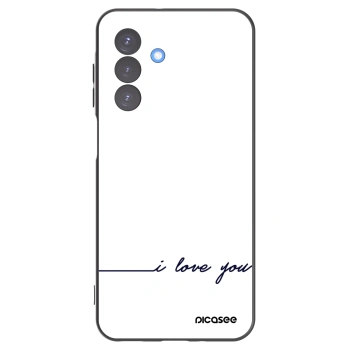 Picasee silikonowe czarne etui na Samsung Galaxy A17 5G - I love you