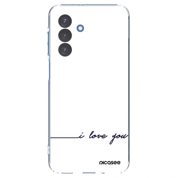 Picasee silikonowe przeźroczyste etui na Samsung Galaxy A17 5G - I love you