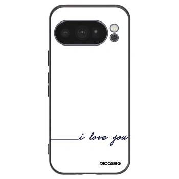 Picasee silikonowe czarne etui na Google Pixel 10 Pro - I love you