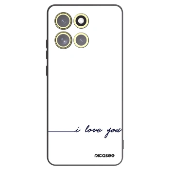 Picasee silikonowe czarne etui na Motorola Moto G86 Power 5G - I love you