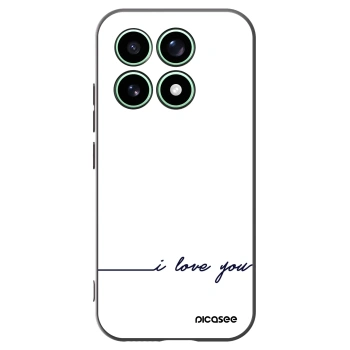 Picasee silikonowe czarne etui na Xiaomi 17 - I love you