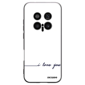 Picasee silikonowe czarne etui na Honor Magic8 Pro 5G - I love you