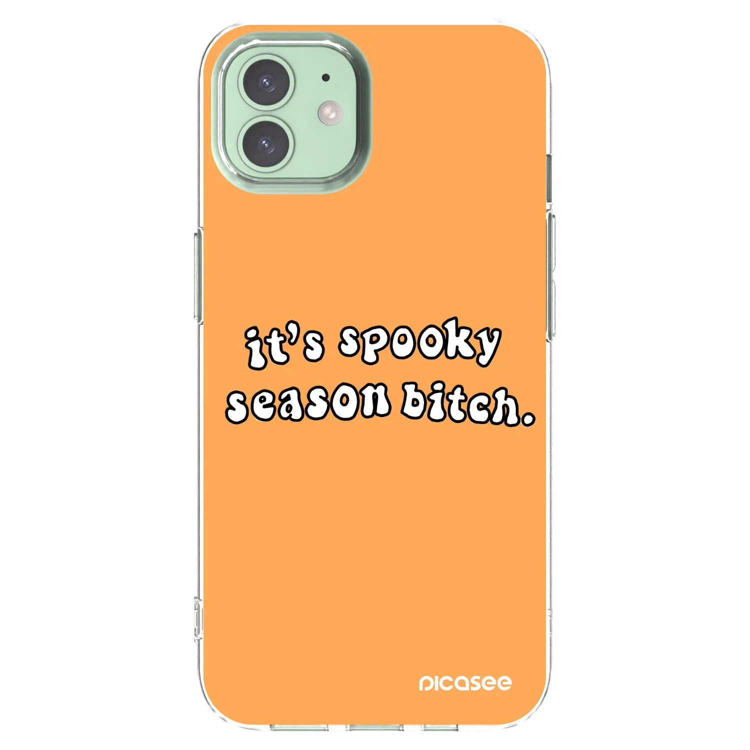 Picasee silikonowe przeźroczyste etui na Apple iPhone 12 - Spooky season