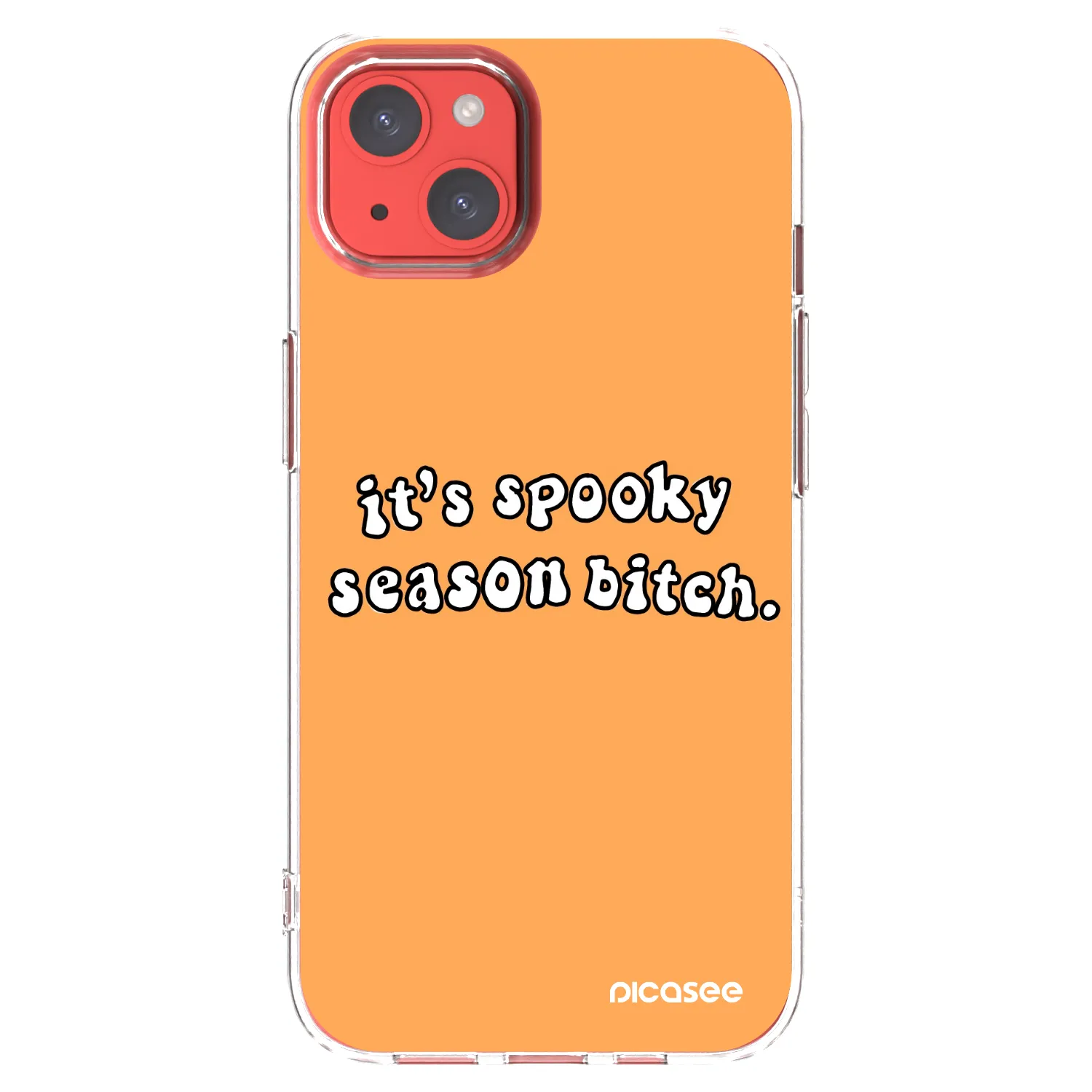 Picasee silikonowe przeźroczyste etui na Apple iPhone 13 - Spooky season