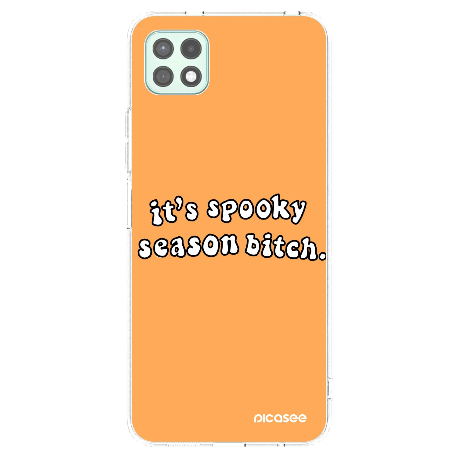 Picasee silikonowe przeźroczyste etui na Samsung Galaxy A22 A226B 5G - Spooky season