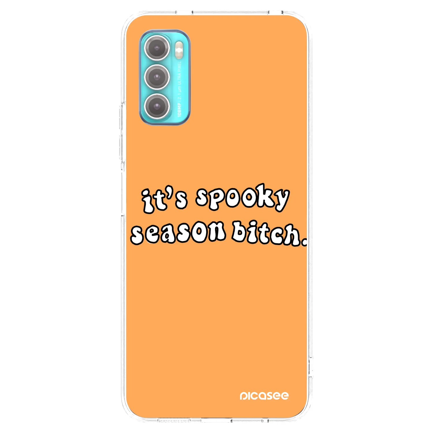 Picasee silikonowe przeźroczyste etui na Motorola Moto G60 - Spooky season