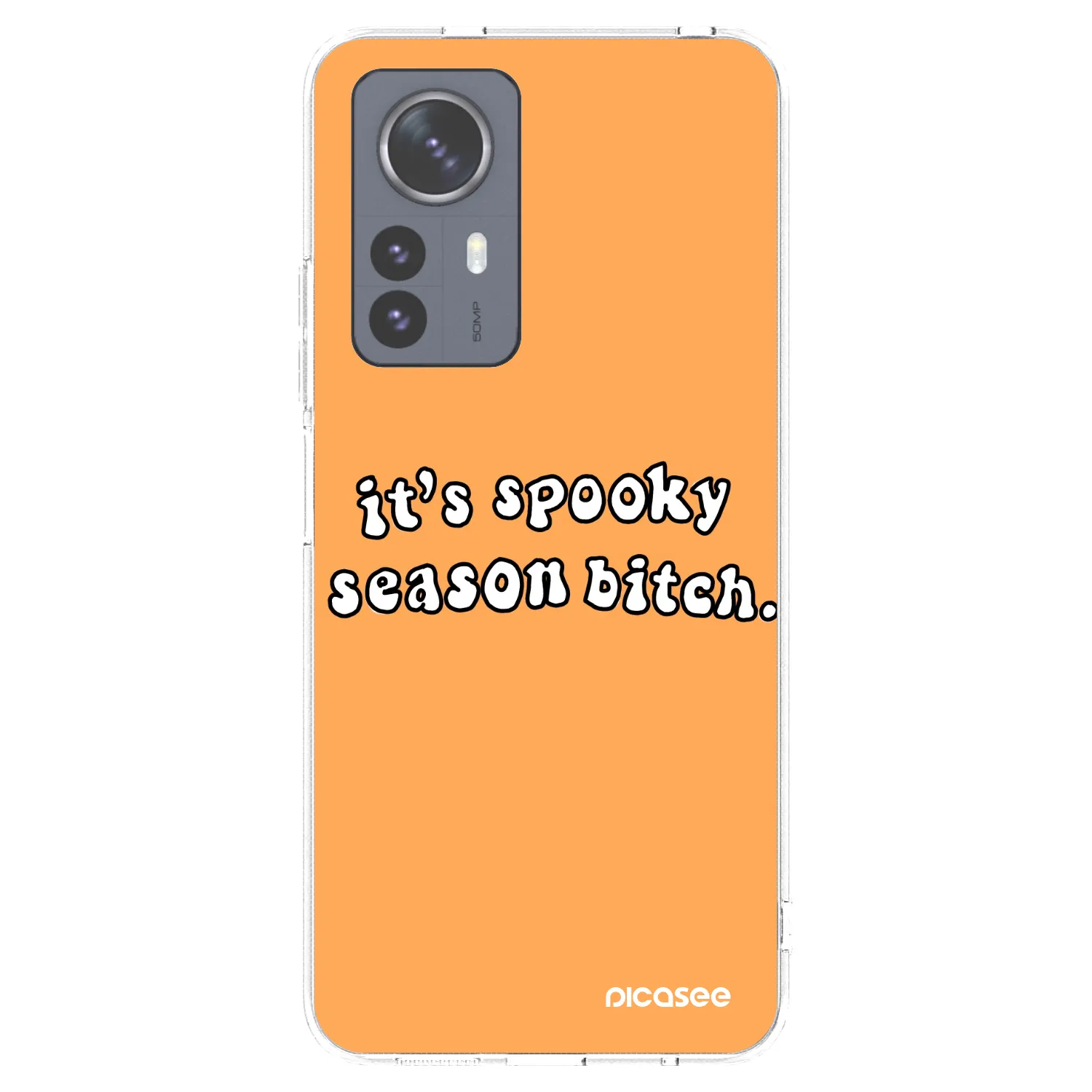 Picasee silikonowe przeźroczyste etui na Xiaomi 12 Pro - Spooky season