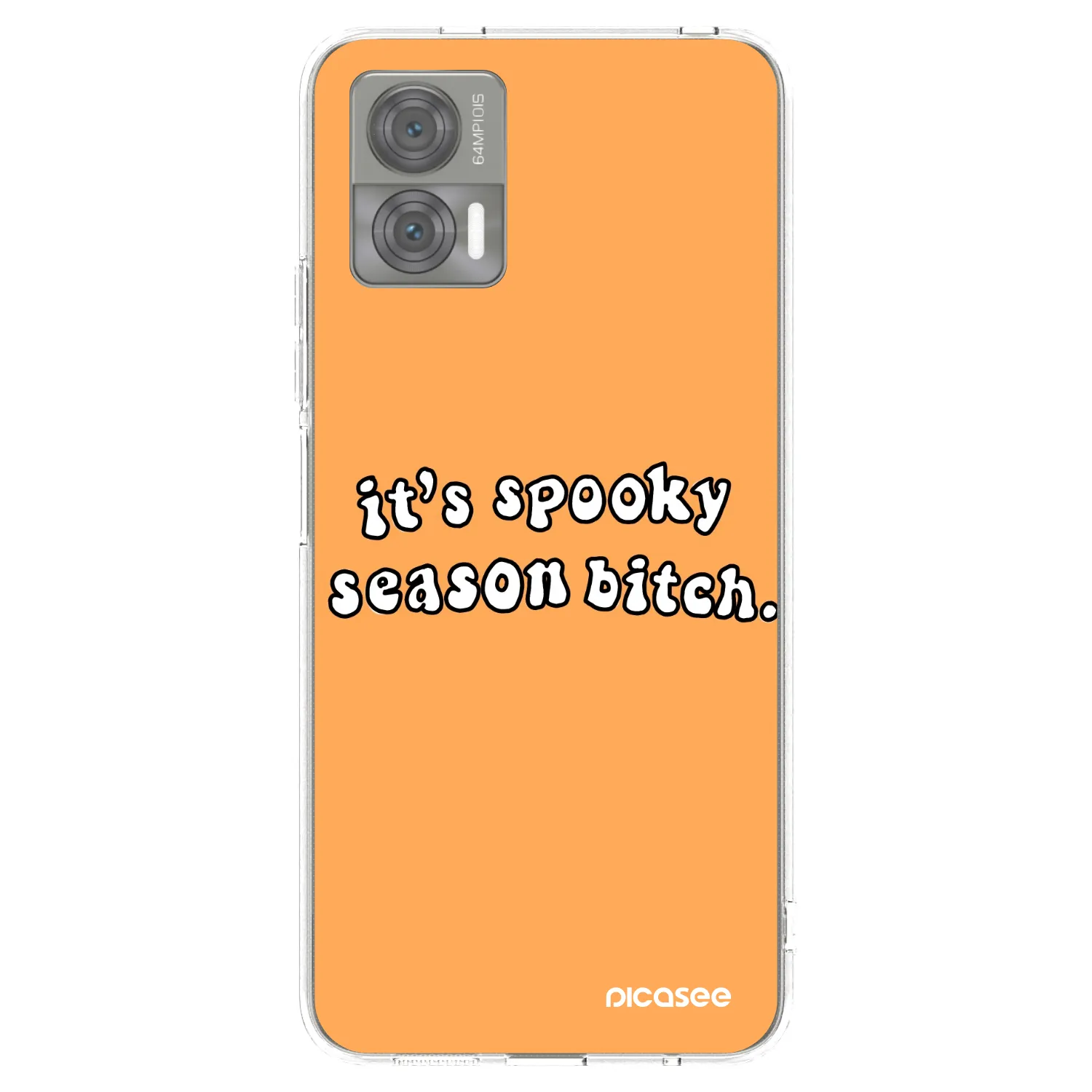 Picasee silikonowe przeźroczyste etui na Motorola Edge 30 Neo - Spooky season