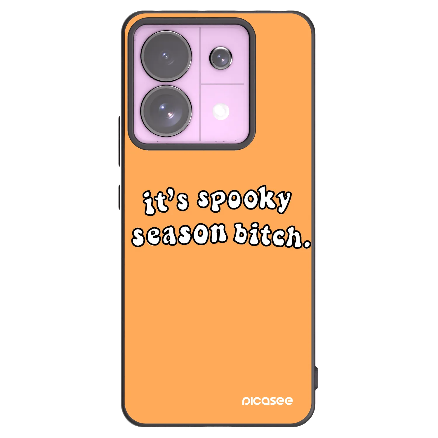 Picasee silikonowe czarne etui na Xiaomi Redmi Note 13 Pro 5G - Spooky season