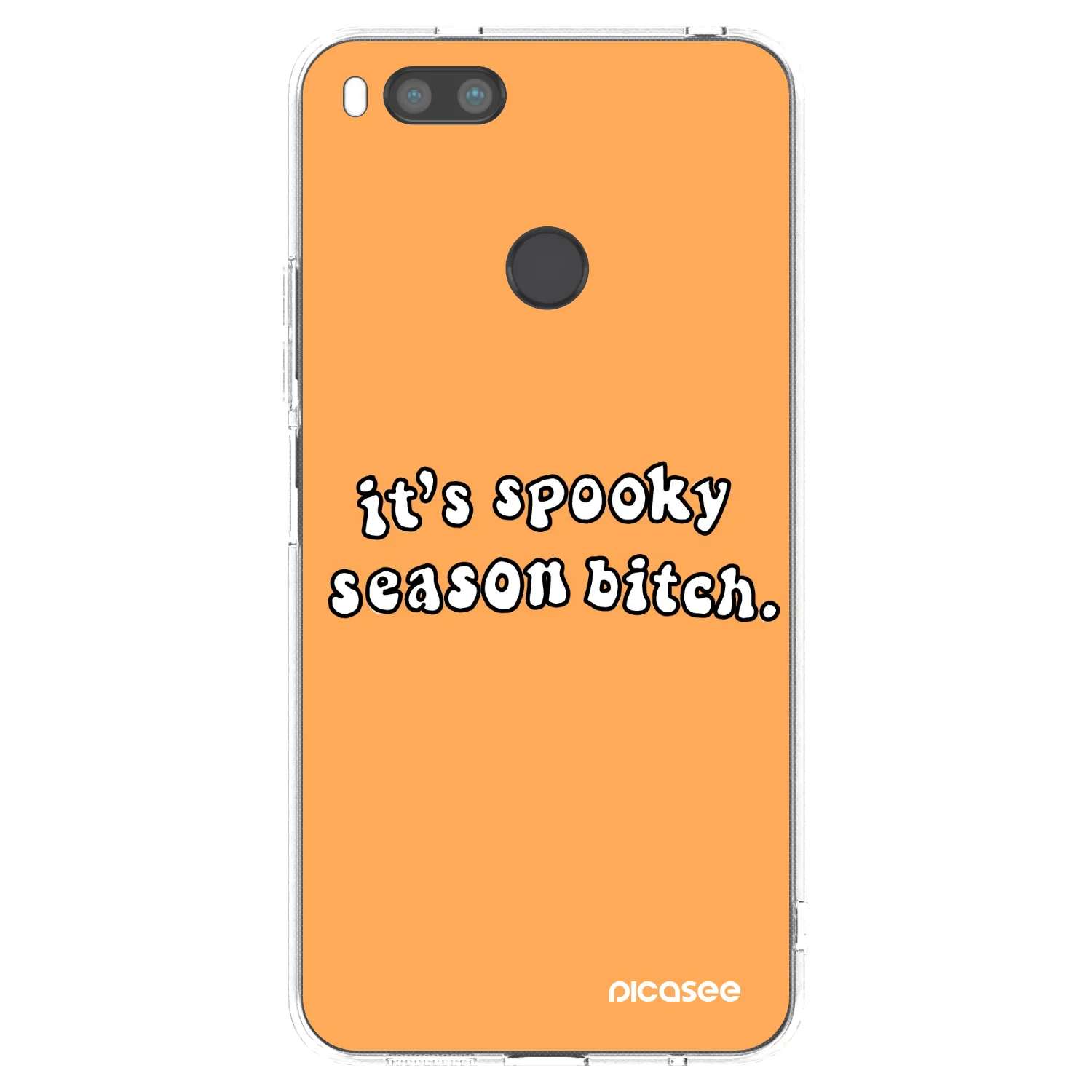Picasee silikonowe przeźroczyste etui na Xiaomi Mi A1 Global - Spooky season