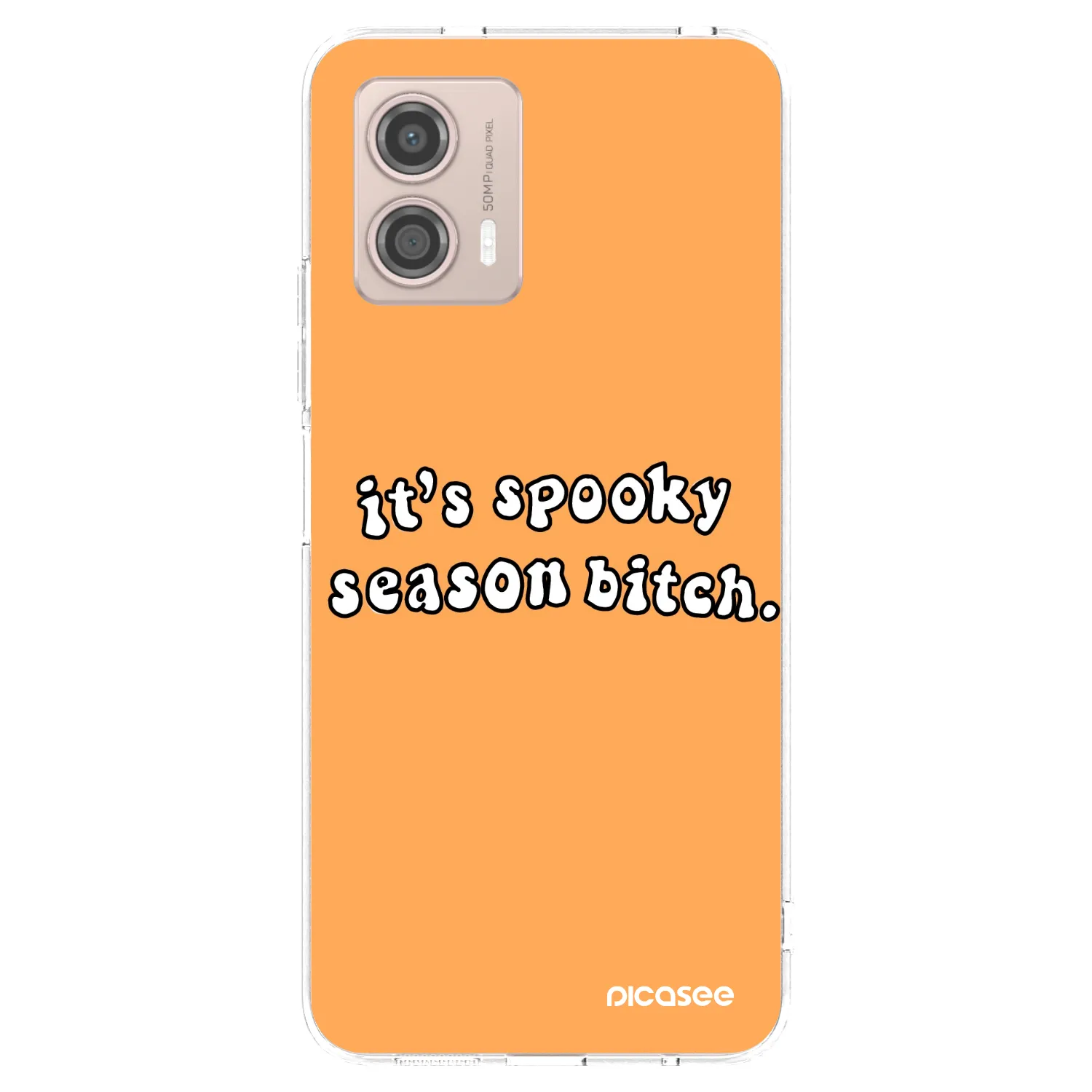 Picasee silikonowe przeźroczyste etui na Motorola Moto G53 5G - Spooky season