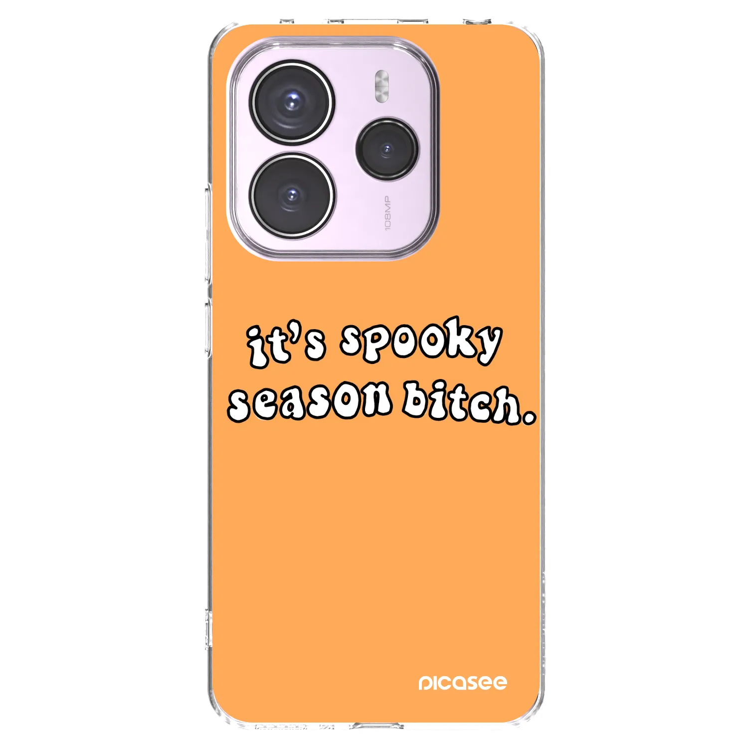 Picasee silikonowe przeźroczyste etui na Xiaomi Redmi Note 14 5G - Spooky season