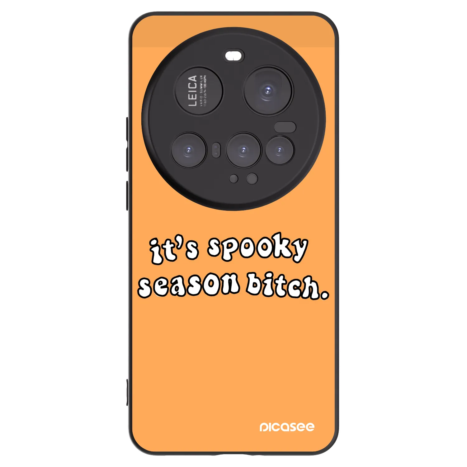 Picasee silikonowe czarne etui na Xiaomi 15 Ultra - Spooky season