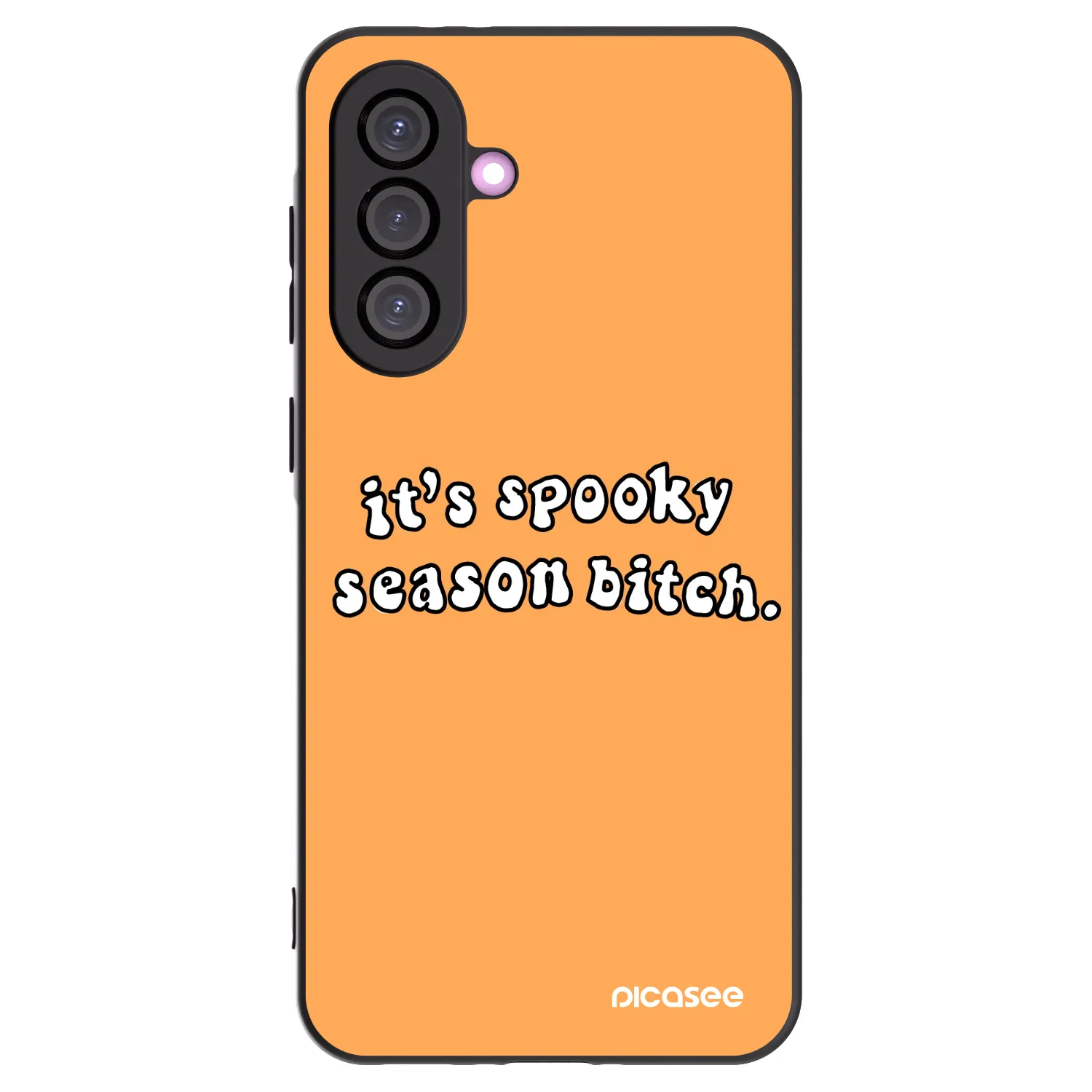 Picasee silikonowe czarne etui na Samsung Galaxy A36 5G - Spooky season