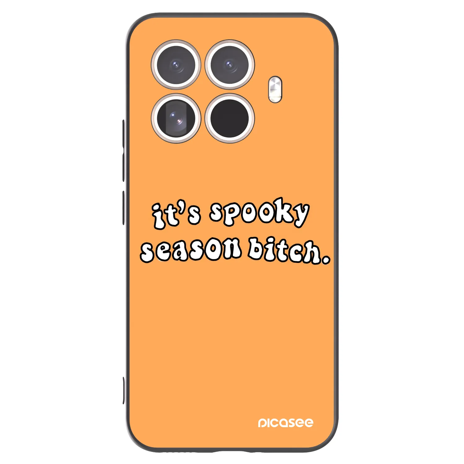Picasee silikonowe czarne etui na Xiaomi 15T Pro - Spooky season