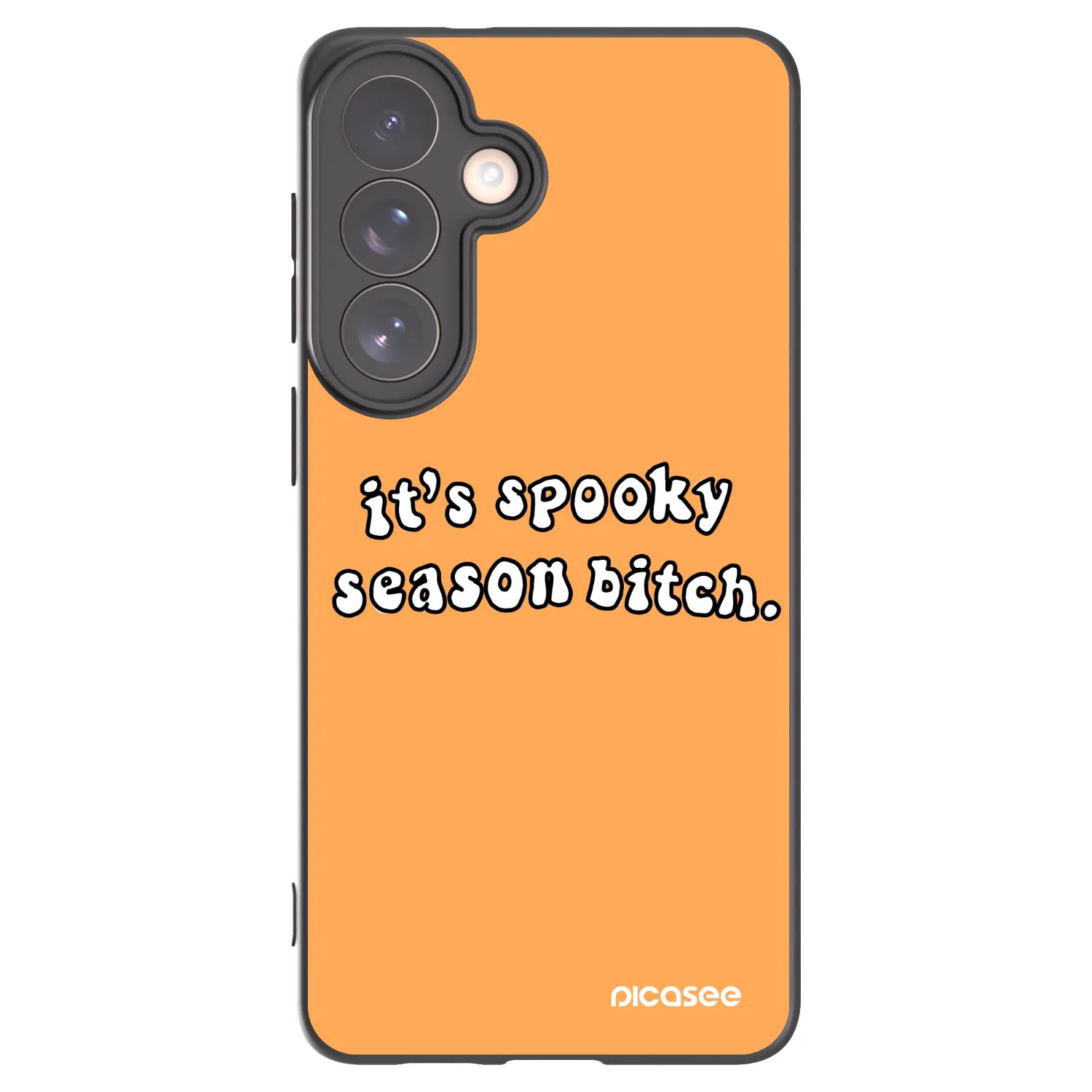Picasee silikonowe czarne etui na Samsung Galaxy S26+ - Spooky season