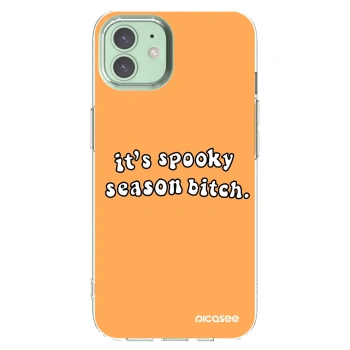 Picasee silikonowe przeźroczyste etui na Apple iPhone 12 - Spooky season