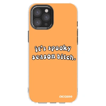 Picasee silikonowe przeźroczyste etui na Apple iPhone 12 Pro Max - Spooky season