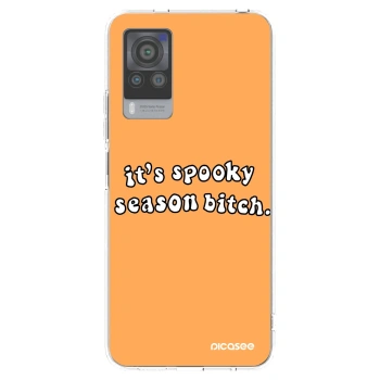 Picasee silikonowe przeźroczyste etui na Vivo X60 Pro 5G - Spooky season