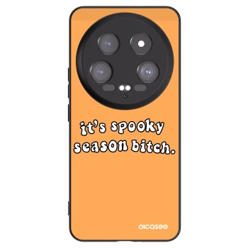 Picasee silikonowe czarne etui na Xiaomi 14 Ultra - Spooky season
